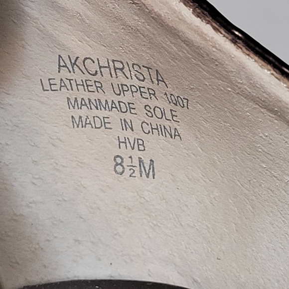 Anne Klein Christa Patent Bronze Leather Pointed Toe Slip-on Pumps Heels - Picture 13 of 13